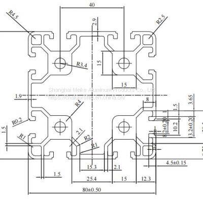 MK-8-8080 Customized 6063 T5 Aluminum Frame 8080 Black Anodized Industrial Aluminium Profile With Double Slots for SIM Racing Rig Cockpit Factory Price photo-2