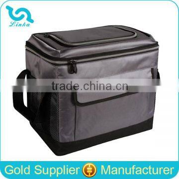 Durable Nylon Insulated Collapsible Cooler Bag PEVA Liner Collapsible Cooler Bag With Logo