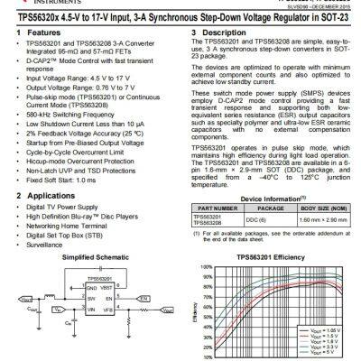 TPS563201DDCR SOT-23 DC-DC power chip TI original stock