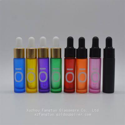 10ml Dropper Bottles Multi Colors Spraying Colors Glass Dropper Bottle Empty Essential Oil Bottle photo-2