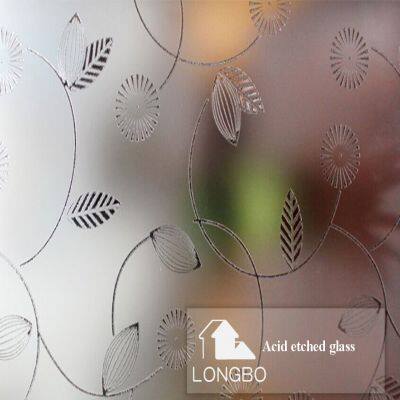Clear and Extra Clear Acid Etched Frosted Glass for Window Door and Office Partitions With China Factory Lowest Price photo-5