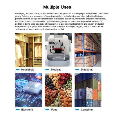 Silica Gel Type A Desiccant Raw Material 1-2mm White Moisture-proof Beads Narrow Pore photo-3