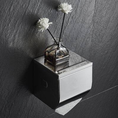 Wall mount paper holder 304 stainless steel toilet paper shelf  toilet paper box 333B