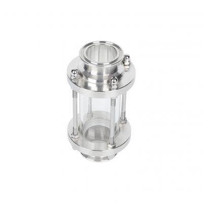 Stainless Steel Tempered Glass Tri Clamp Tubular Straight Through Sanitary Sight Glass Fittings photo-4