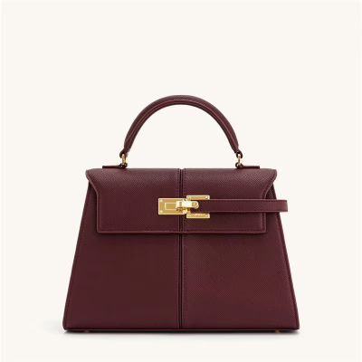 Bolso Trapezoidal de Cuero Nuevo Para Mujer, Bolso Cruzado Para Personas Mayores, Bolso de Mano de Nicho de Moda, Bolso de Viaje