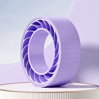 Premium Quality Yoga Pilates Rim Double Color Anti-Slip Fitness EVA PP Back Roller High Quality Exercise Wheel photo-2