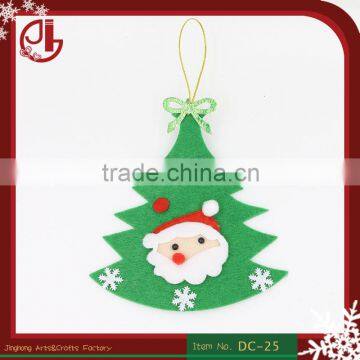 New Arrival Felt Fabric Tree Design Christmas Decoration Supplies Santa Claus And Snowflake