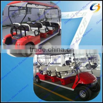 Electric golf car with 4 seats