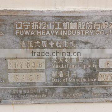 Used Crawler Crane Chinese Brand Fushun 50t for Sale, Welcome Check and Pick u up photo-2