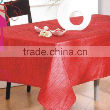 DYED& CRUSHED TAFFETA TABLE CLOTH