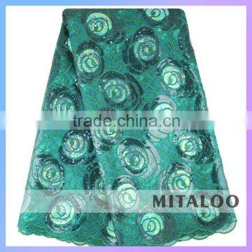 Mitaloo Good Selling Customized Beaded Bridal Lace Wholesale Christmas Organza Lace Fabric MOG0192