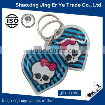 custom skull gifts Acrylic keychain souvenir key holder