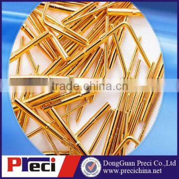 M8 male and female brass gold plated assembly cable connector Pin