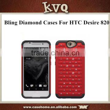 High quality shockproof silicon+tpu mobile phone back cover case for HTC Desire 820