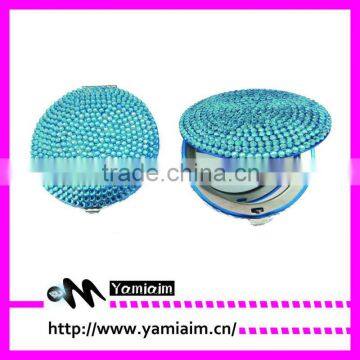 Pocket rhinestone mirror crystal cometic mirror