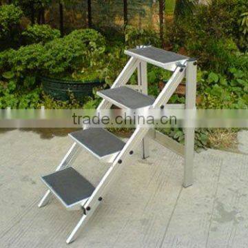 High Quality aluminum folding step ladder / emergency foldable ladder