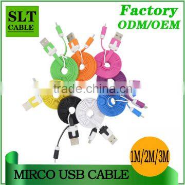 SLT Wholesale 1M 2M 3M Colorful Micro usb charger awm 2725 cable                        
                                                Quality Choice