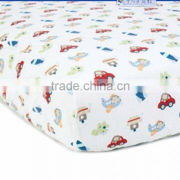 100% Cotton Baby Crib Elastic Fitted Sheet photo-2