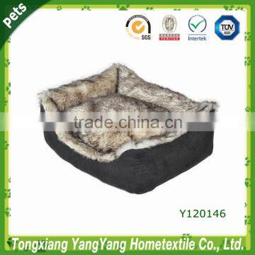 Luxury dog sofa bed & faux fur pet product & Soft pet product dog sofa