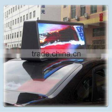 City advertiser full color HD Taxi roof led