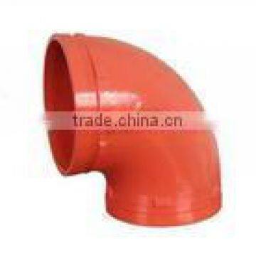 ductile cast iron 90 degree elbow UL FM 300PSI