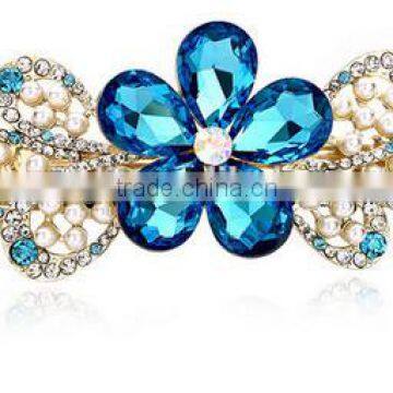 2015 Hot Sale Fashion Alloy Crystal Flower Hair Accessories