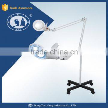 10x D-205L Beauty Salon Stand Magnifier With Beauty Salon LED Light Magnifying Lamp Skin Examination Lamp Cosmetic