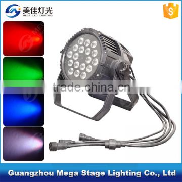 outdoor stage lighting 18 pcs ip65 10w rgbw led par light