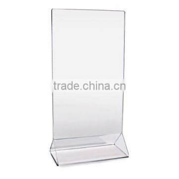 Acrylic Table Menu Card Holder, 4 by 8-Inch, Clear,