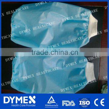 Nonwoven SMS Disposable Sleeve with Knit Cuff