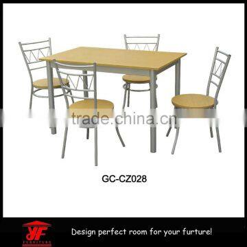 Cheap space-saving portable folding dining table and chair set for sale