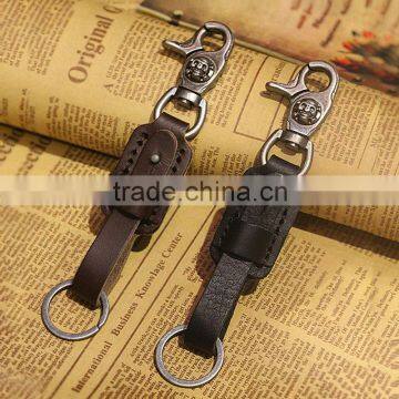 2016 New Leather High Quality Factory Car Key Holder Chain photo-2