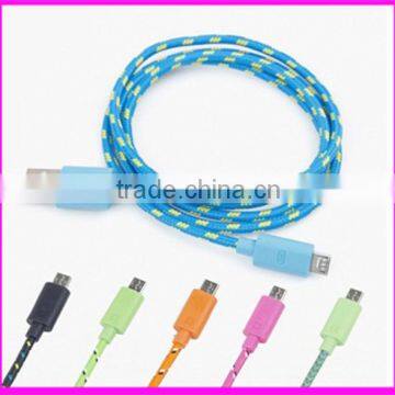 Hoteest super speed braided usb data cable driver round side for iphone5