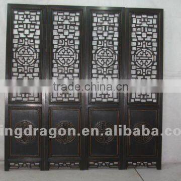 chinese antique furniture Shanxi pine wood black screen