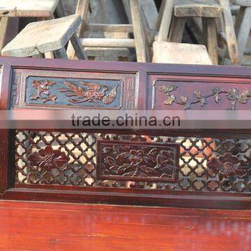 Chinese Antique Style Hand Carved Solid Wood Sofa Set photo-3