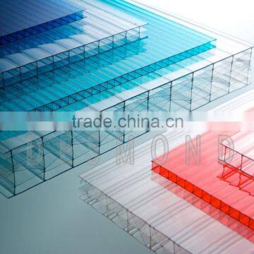 6mm Desmond polycarbonate multi-wall sheet top quality colored pc sheet hollow sheet