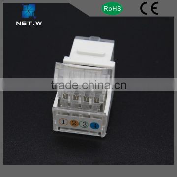 modular jack rj11 8p4c, tooless rj11 cat3 utp female keystone jack