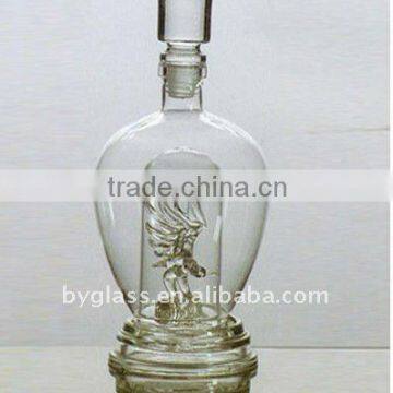 crystal art glass bottle