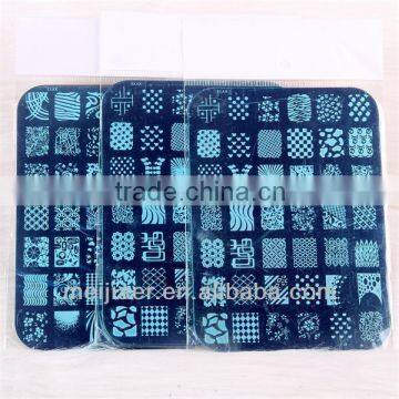 Nail art konad stamping image template plates