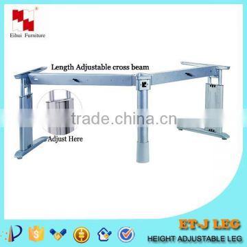 Height adjustable office metal table legs