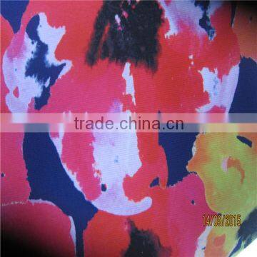 Polyester Printed Ponte Roma Fabric