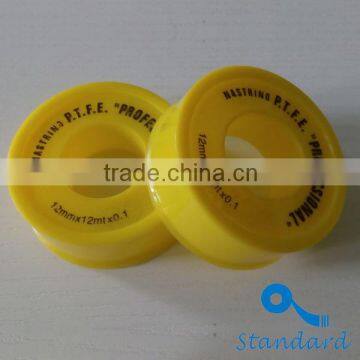 yellow ptfe tape teflone tape for gas pipe with high density