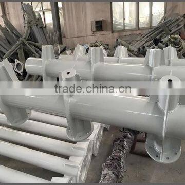 Q235 Steel Pole Hot Dip Galvanized With Powder Coating Traffic Signal Post photo-5