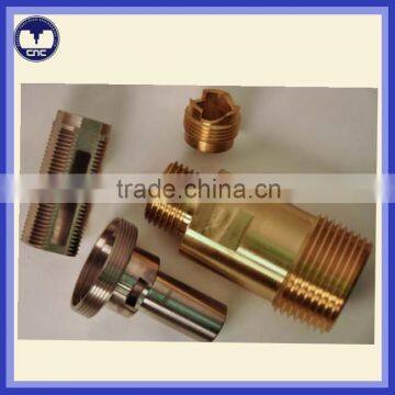 CNC lathe turning brass parts