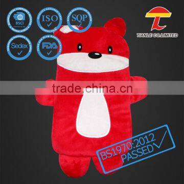 Bear design fleece cover forl hot water bottle