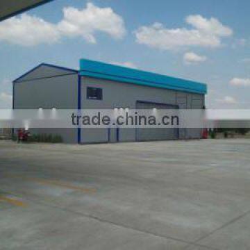 prefabricated galvanized steel sheet metal storage bin with crane beam