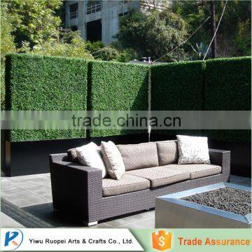 decorative artificial green grass wall topiary boxwood hedge                        
                                                Quality Choice