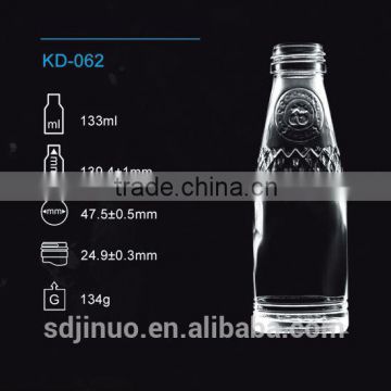 133ml juice drink glass bottle