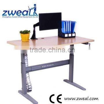 easy to adjust height portable laptop standing table with a drawer factory wholesale