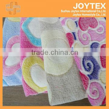 roll printed 100% polyester fashion style baby coral fleece fabric With Animal Pattern Coral Fleece Blankets/Reversible Blankets